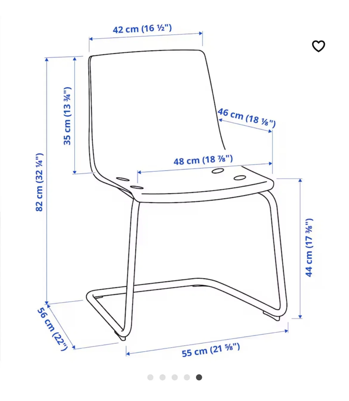 IKEA Transparent Acrylic Chair with Chrome Legs image indicator(4)