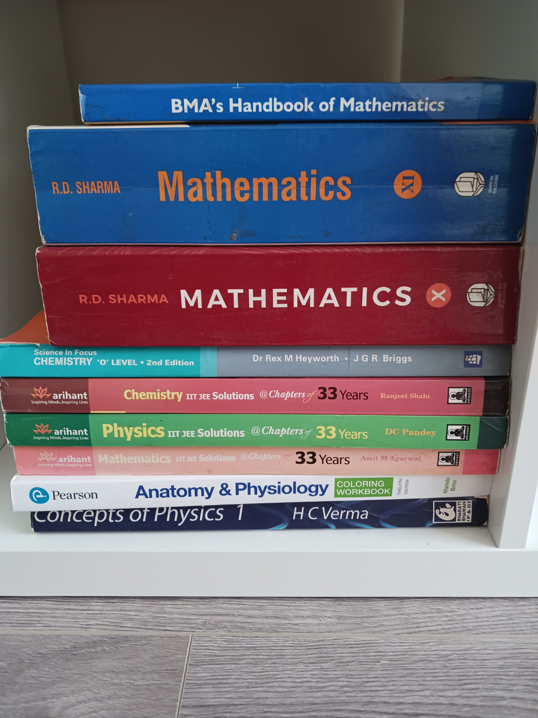 Textbooks: Math, Physics, Chemistry, Anatomy & Physiology