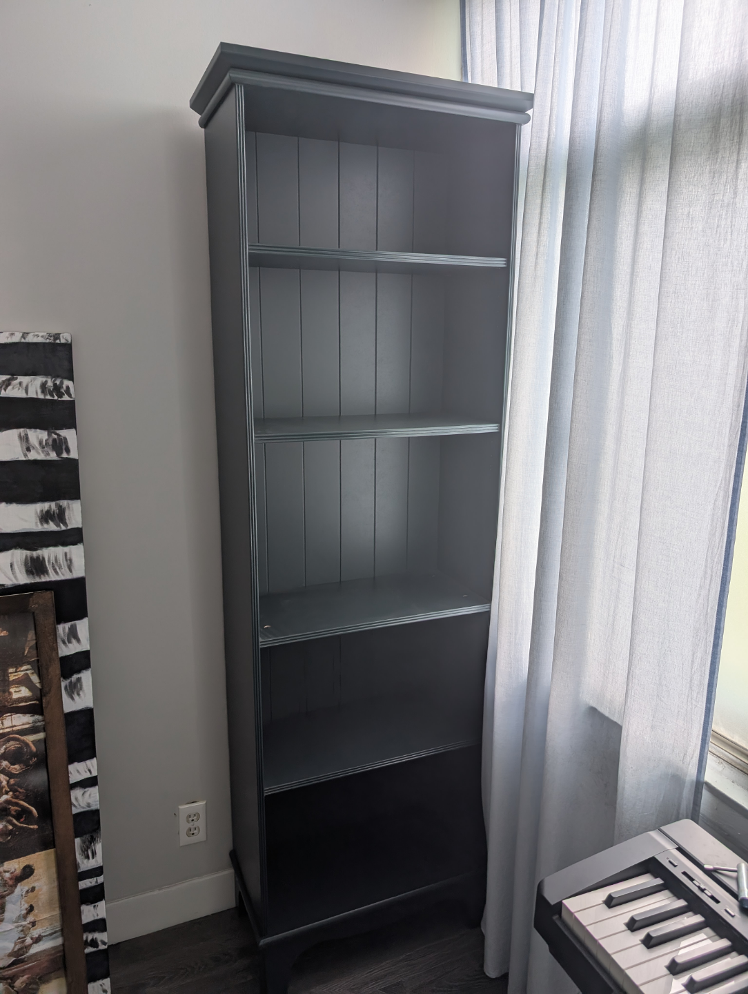 Tall Dark Green Bookshelf - photo 2