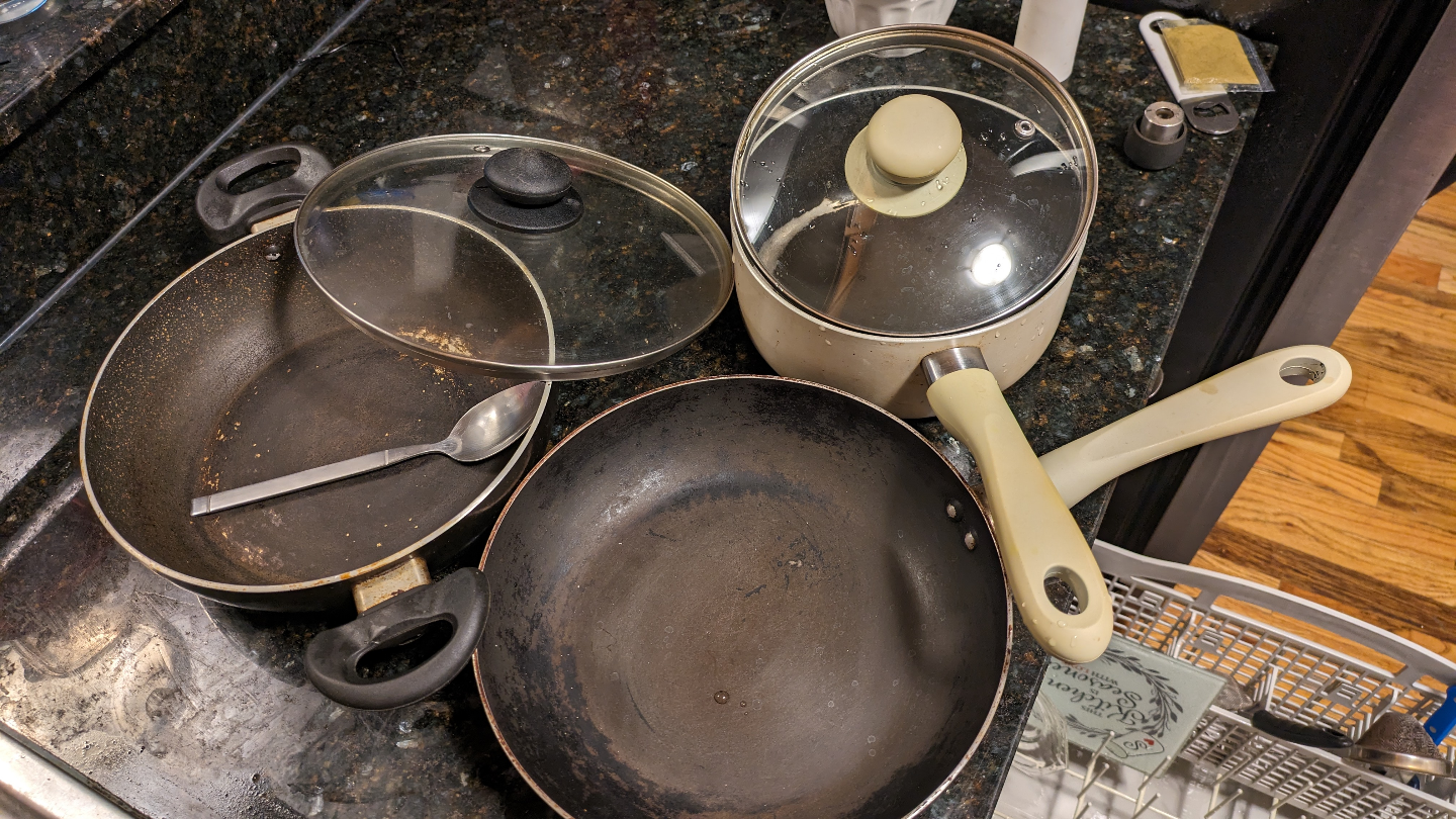 Three Used Cookware Items