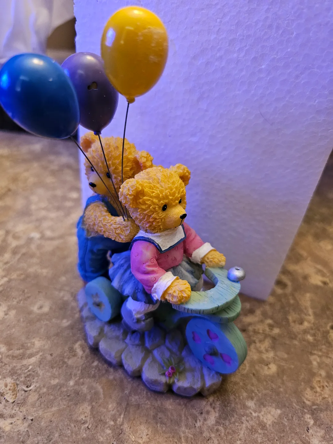 Avon Lovable Teddies Figurine - Off to a Birthday Party image indicator(2)