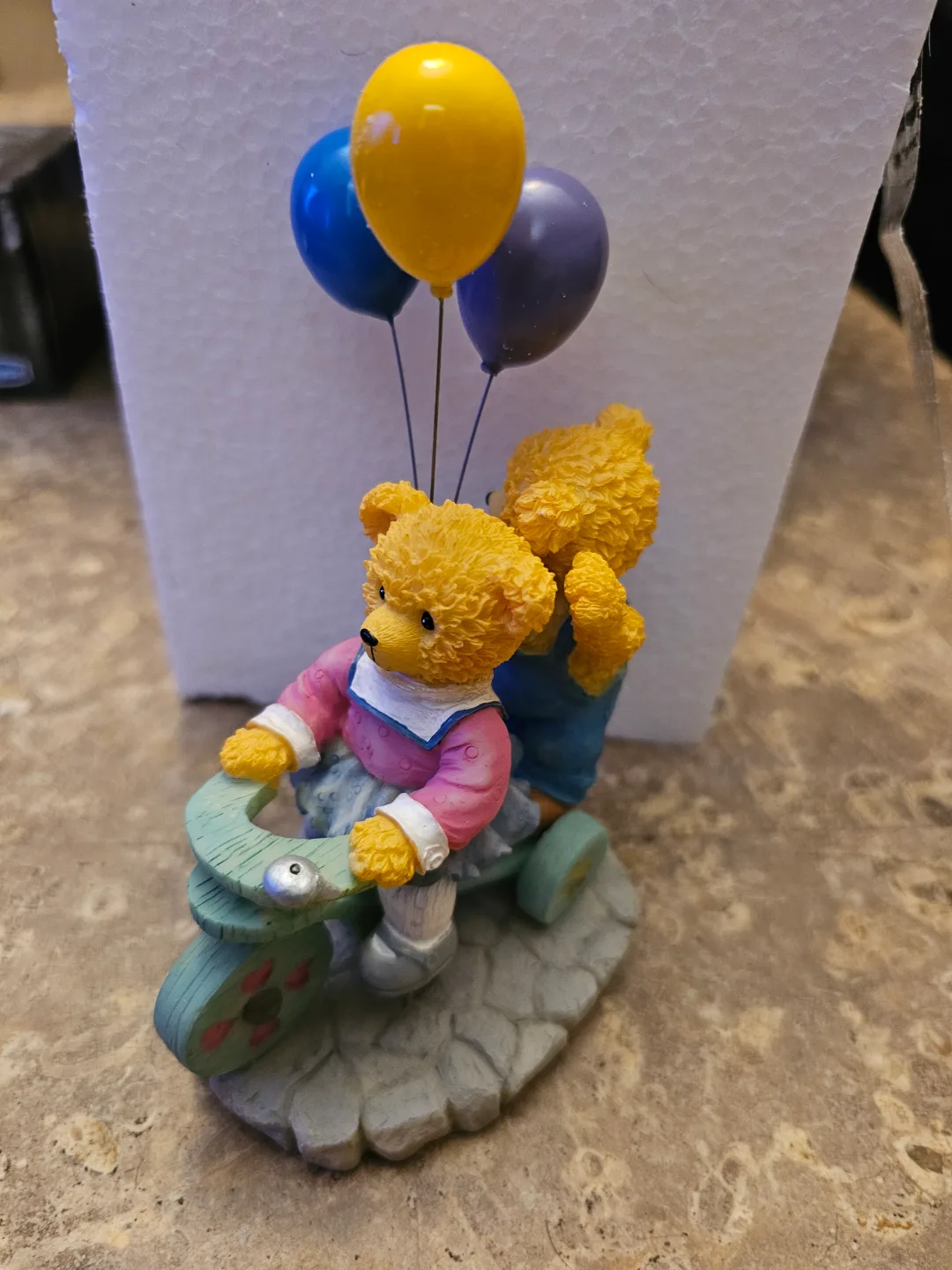 Avon Lovable Teddies Figurine - Off to a Birthday Party image indicator(4)