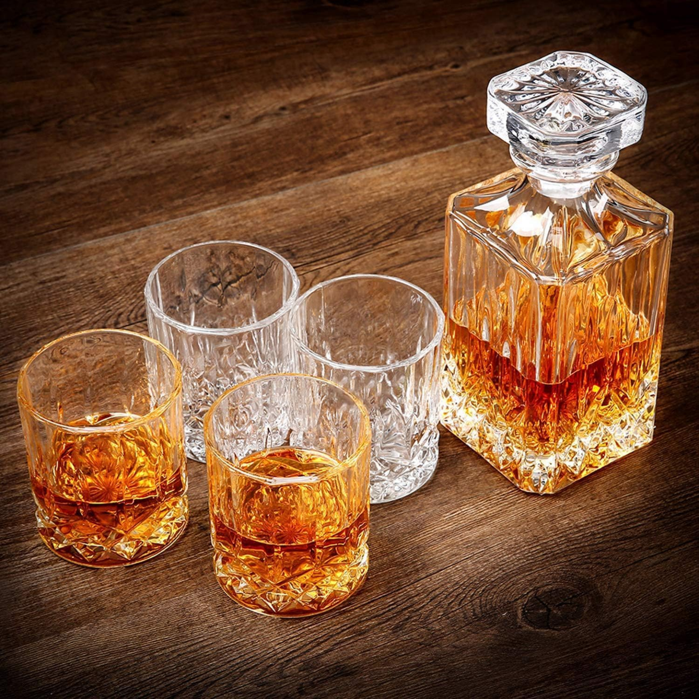 Lighten Life Luxury Whiskey Set - Decanter and Four Glasses - photo 3