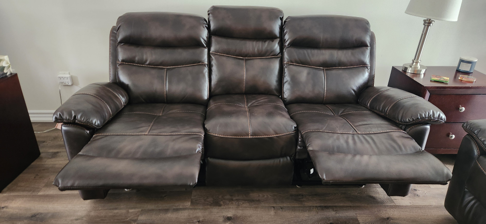 leather sofa recliner - photo 5