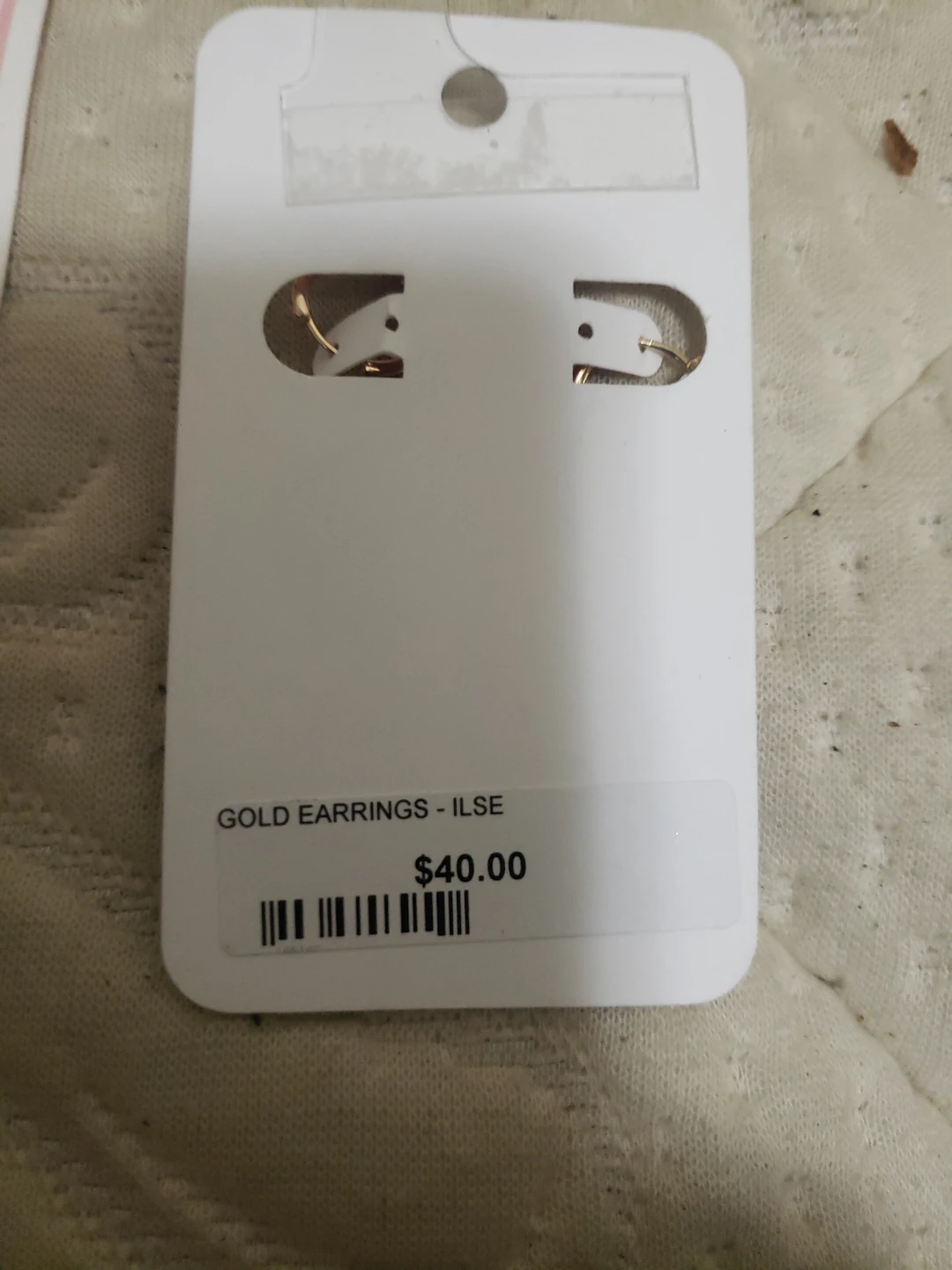 Sweetware Clays Gold Hoop Earrings - 3 pairs - photo 2