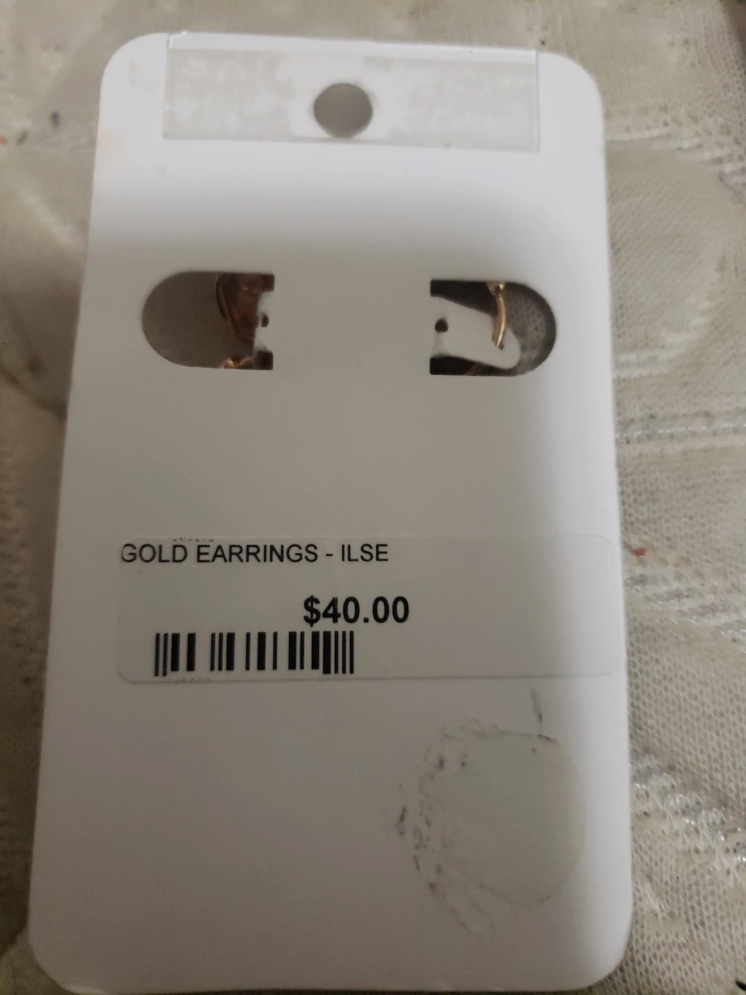 Sweetware Clays Gold Hoop Earrings - 3 pairs - photo 4