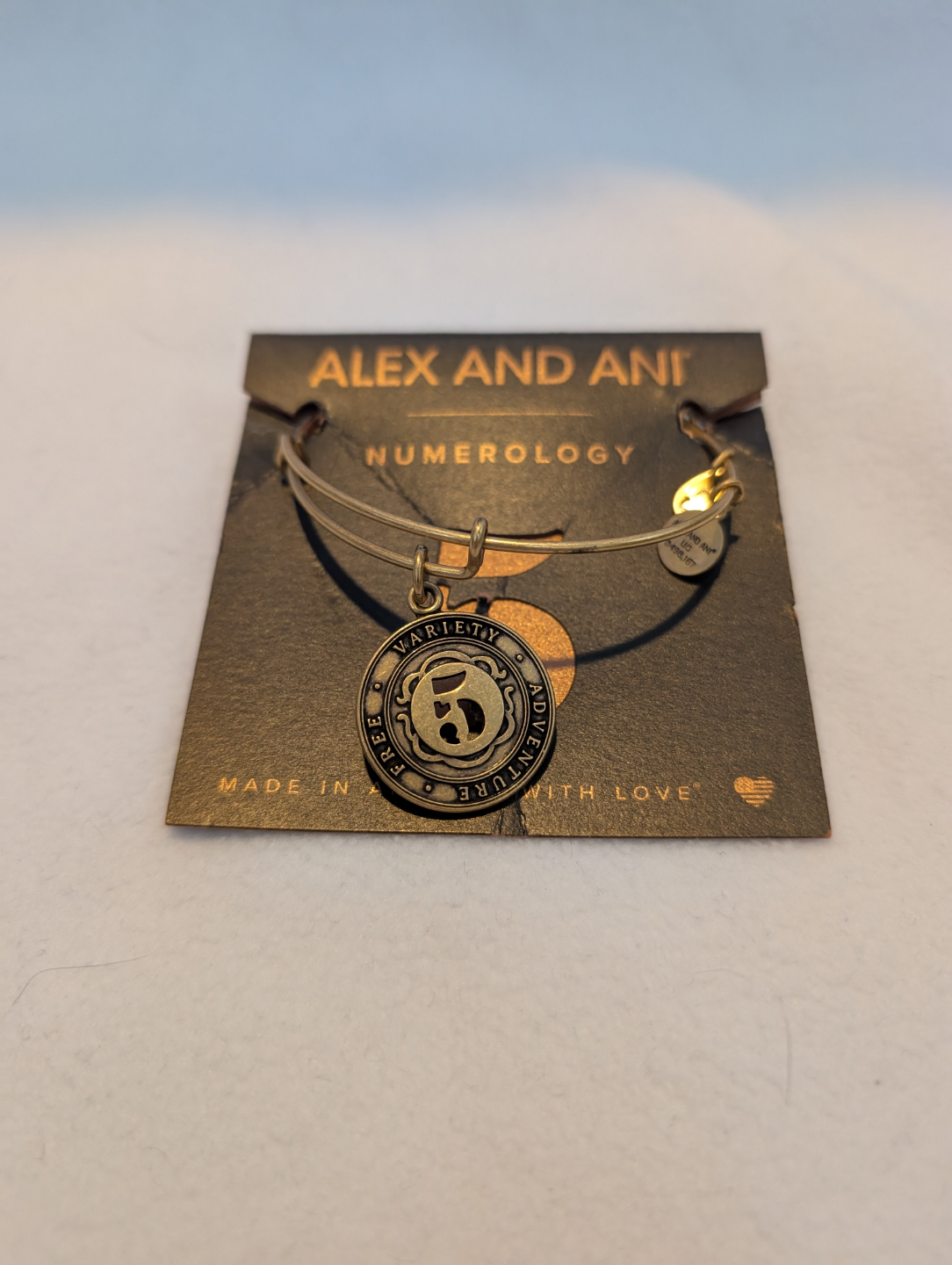 Alex and Ani Numerology Charm Bangle Bracelet - Number 5 - photo 2