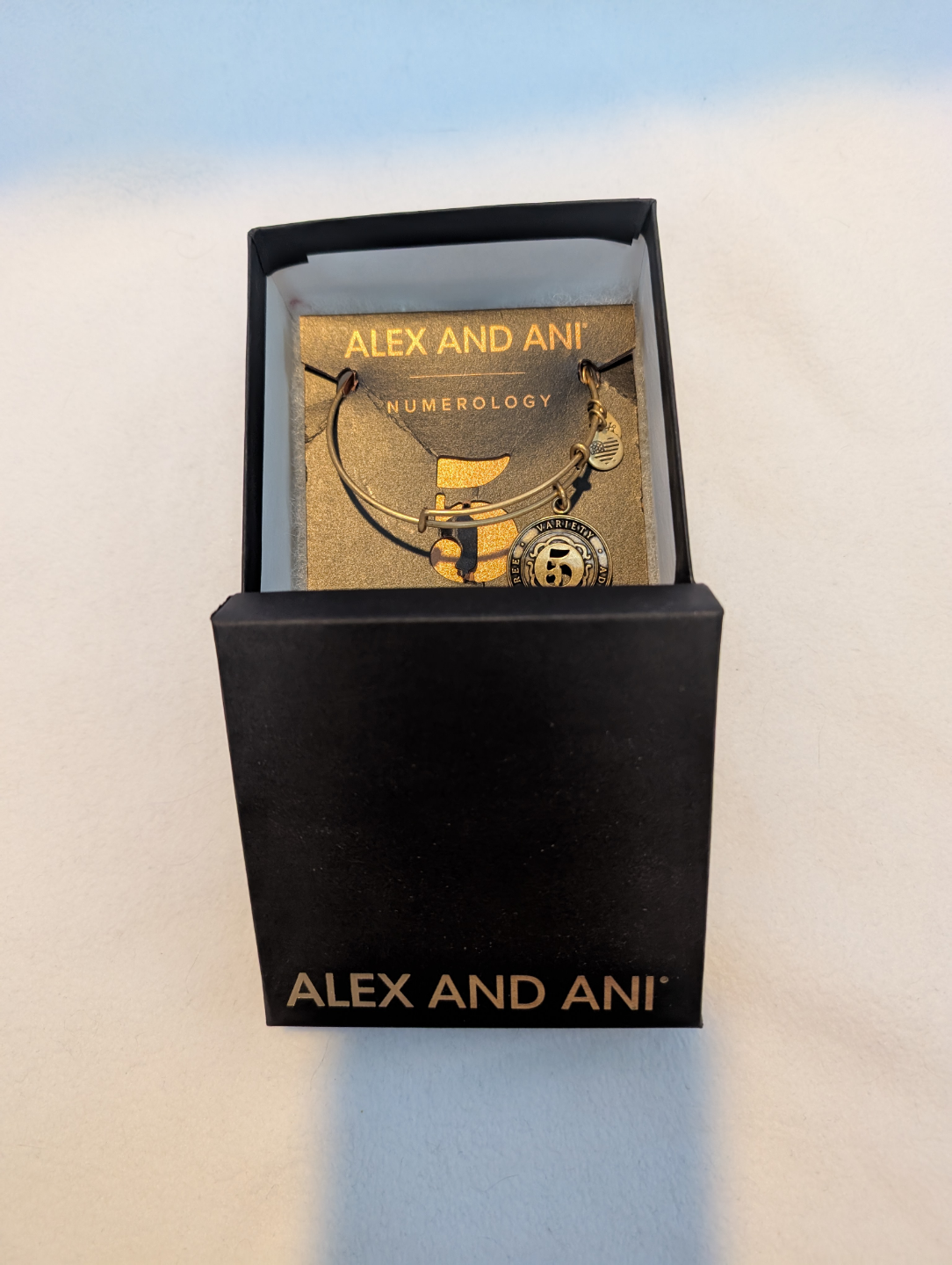 Alex and Ani Numerology Charm Bangle Bracelet - Number 5 - photo 4