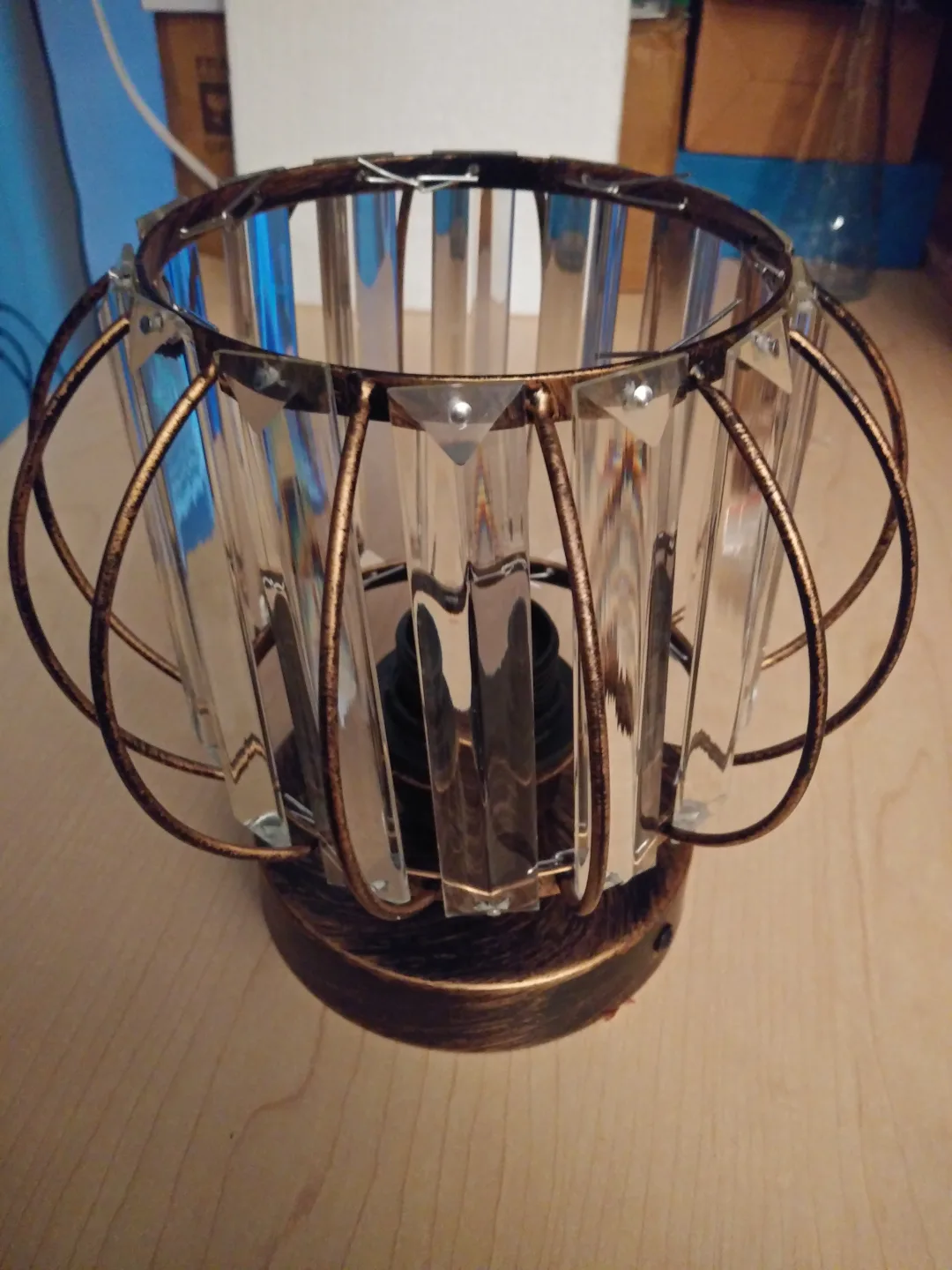 NEW!   Mini Crystal Chandelier (MARKHAM E not BIRCHCLIFFE) image indicator(7)