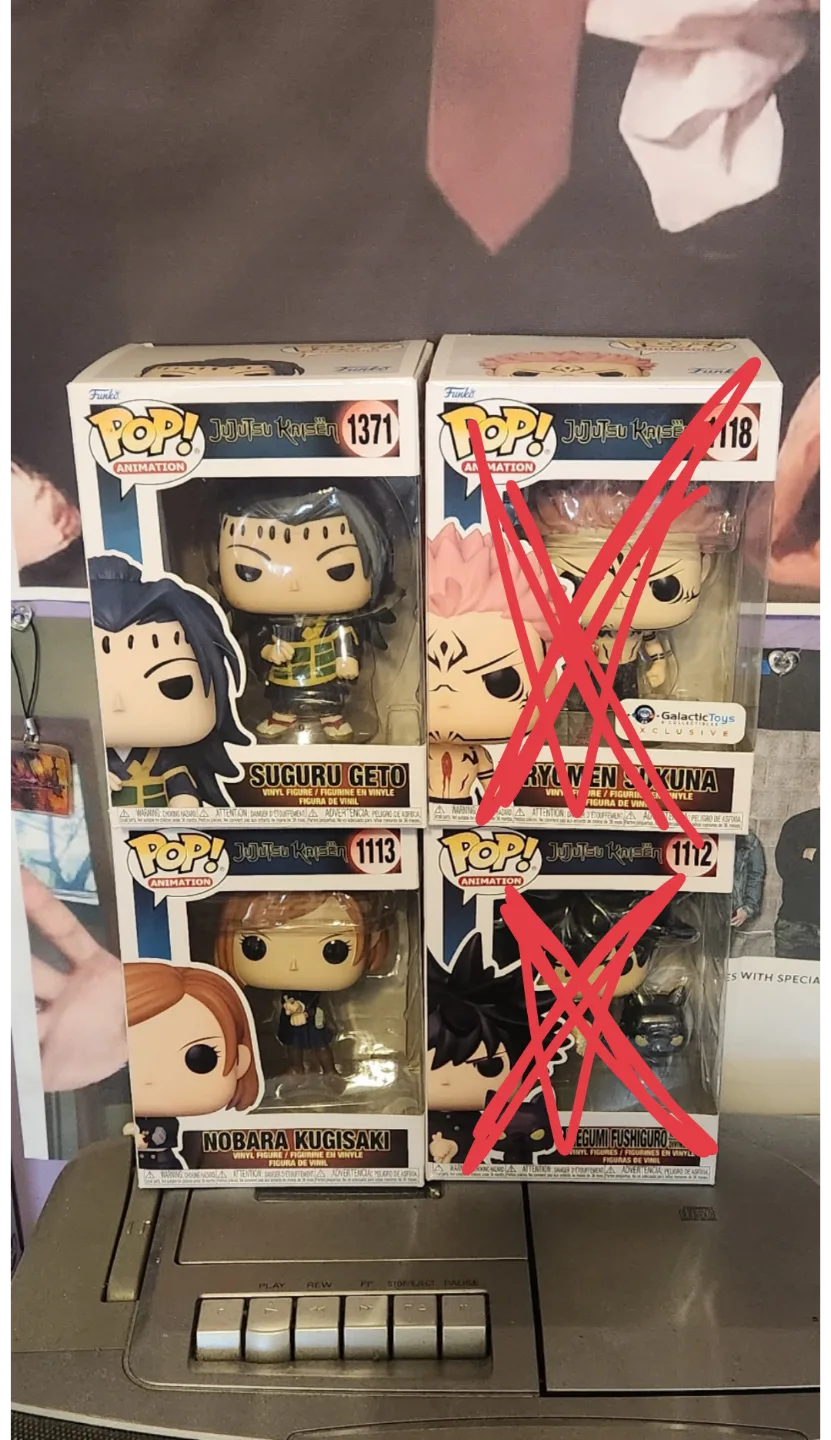 jujutsu Kaisen Funko Pops! READ DESCRIPTION thumbnail