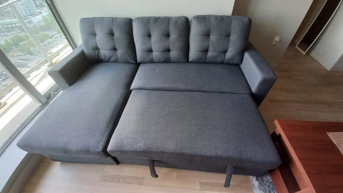 Sectional sofa bed in Dark Grey - photo 3