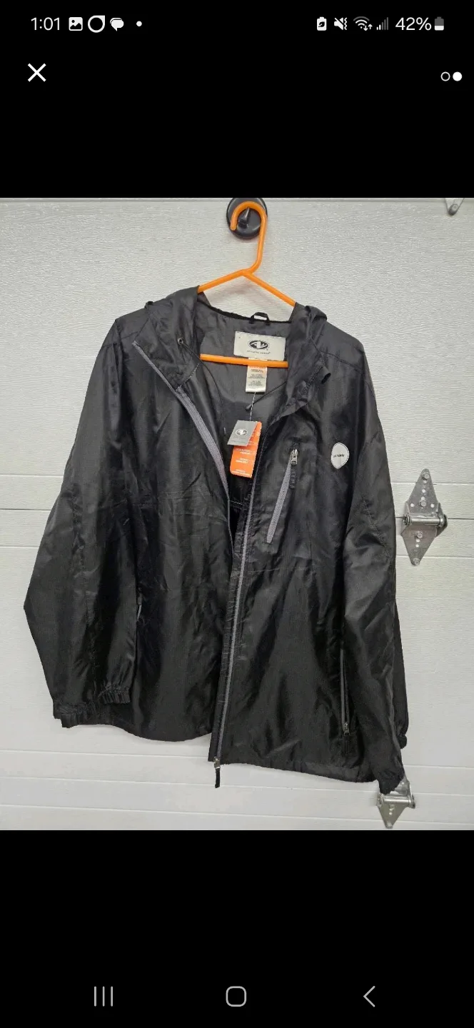 Athletic Works Men's Black Packable Jacket thumbnail