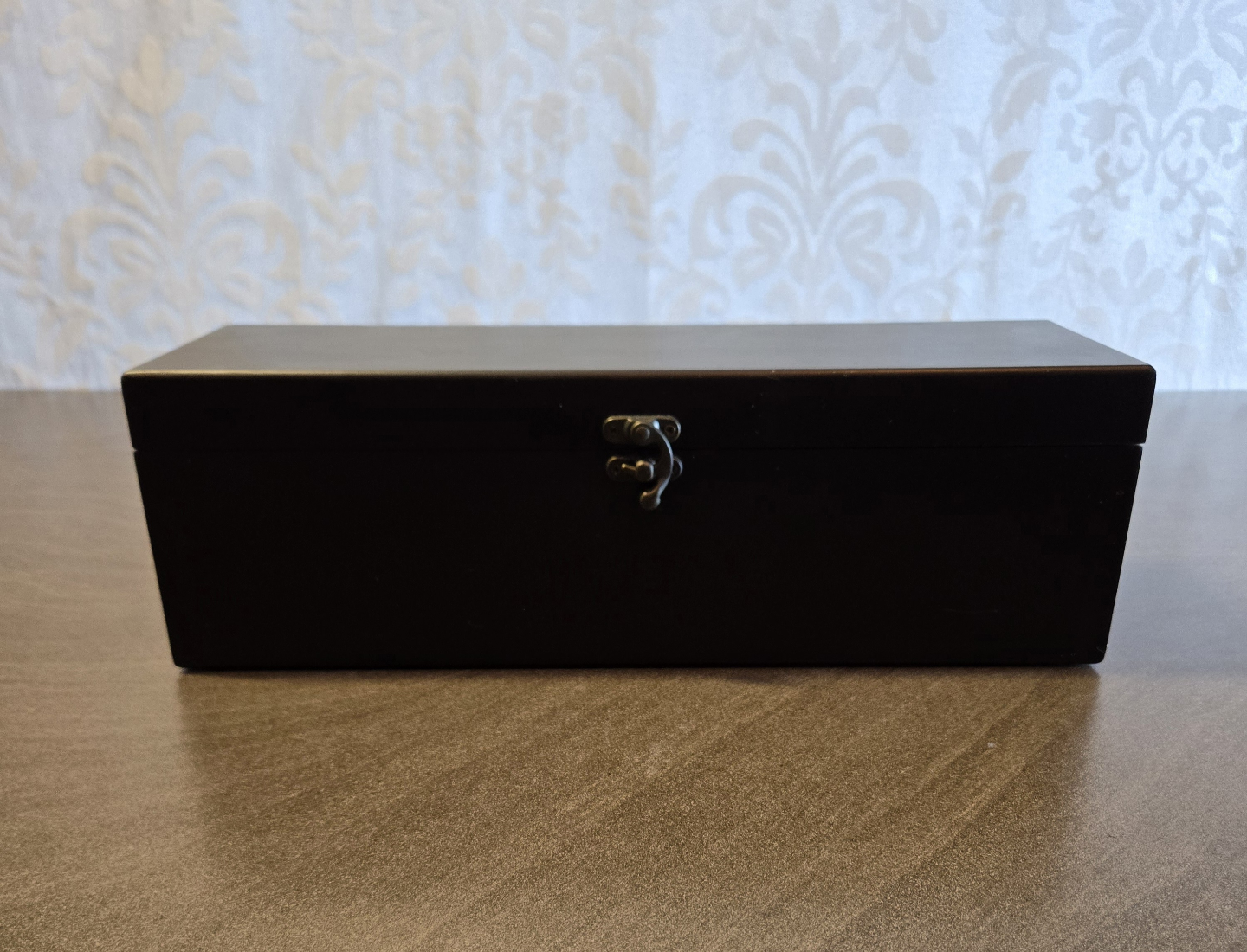 Black Wooden Box with Clasp