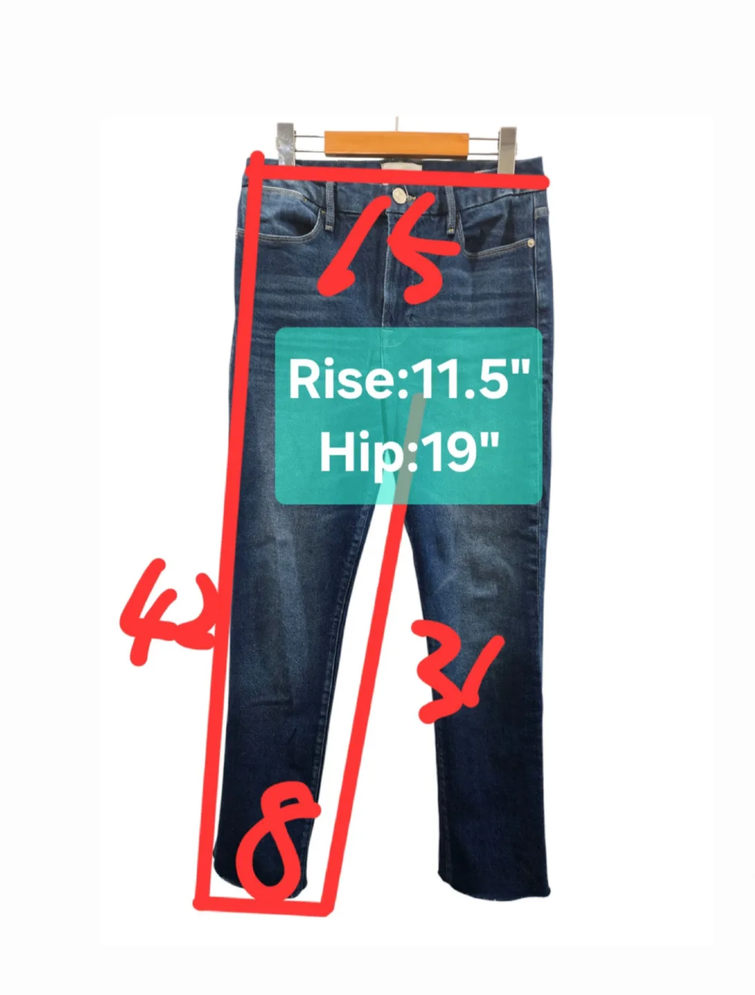 Unisex Frame Le Super High Straight Size Women's 28 Or Men's 30 image indicator(2)