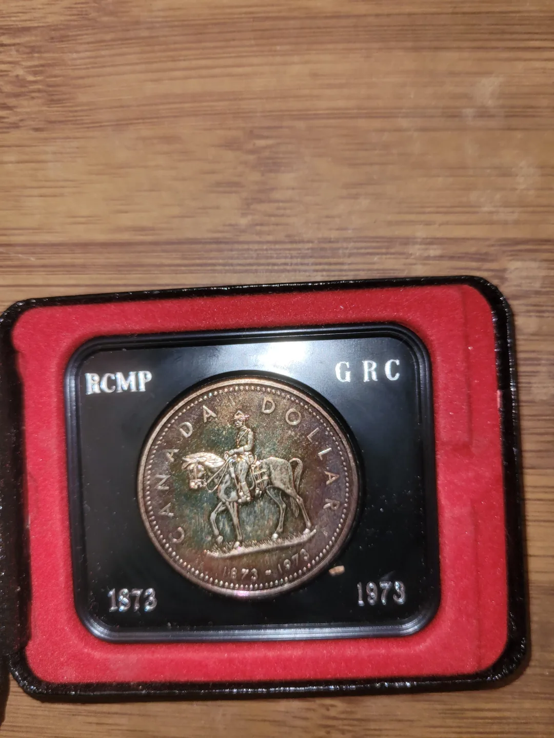 1973 RCMP Centennial Canadian Dollar Coin in Case thumbnail