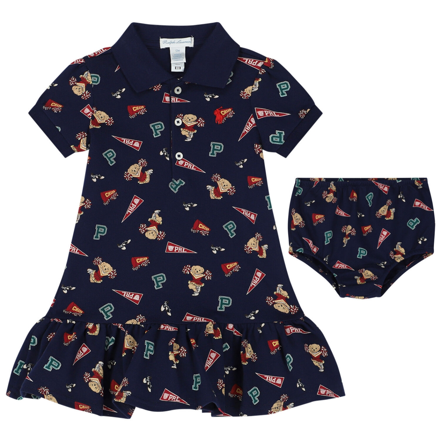 Ralph Lauren Baby Girl's Cheerleader Dress & Bloomer Set