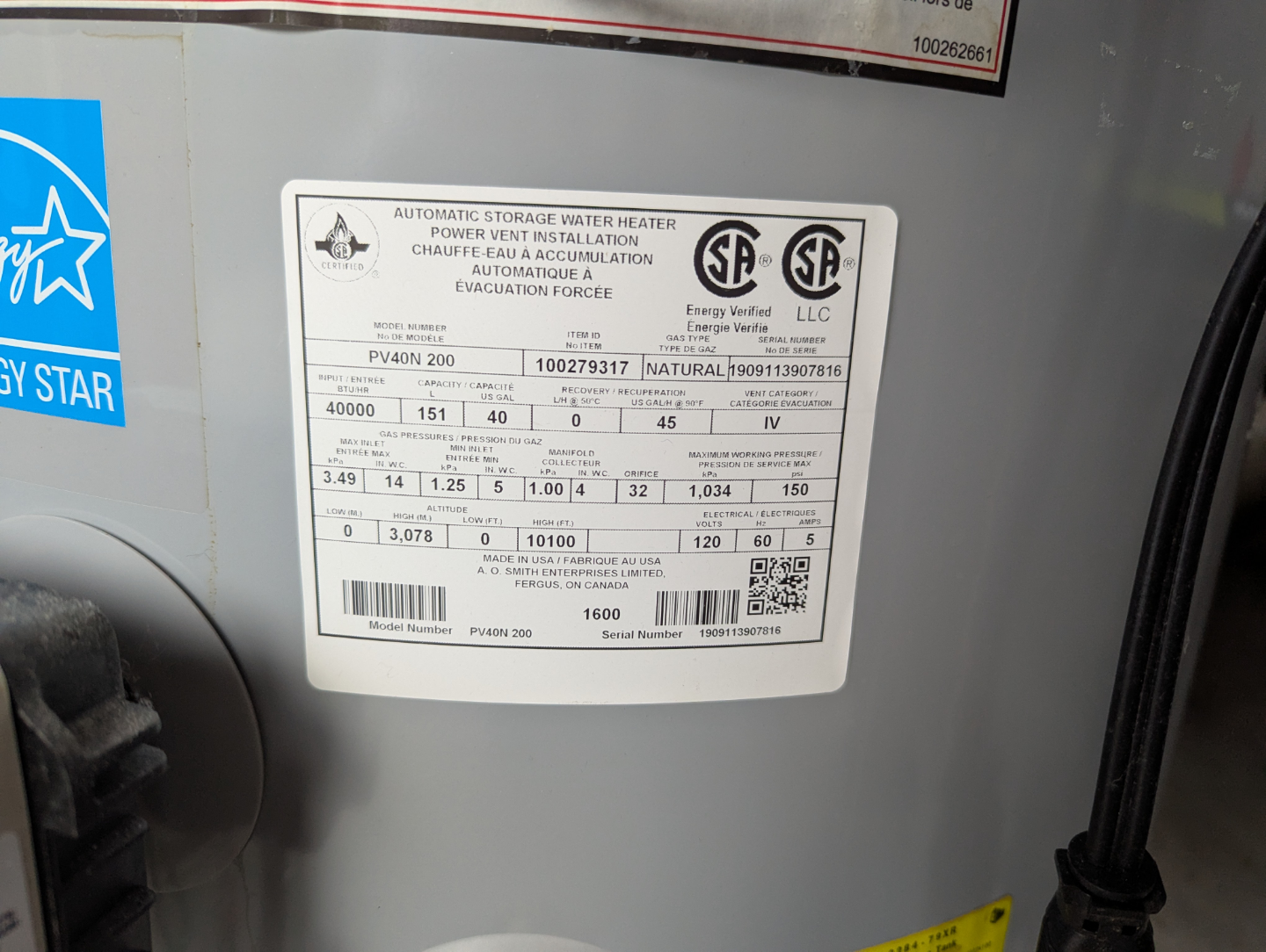 John Wood ProLine XE Commercial Grade Natural Gas Water Heater - photo 3