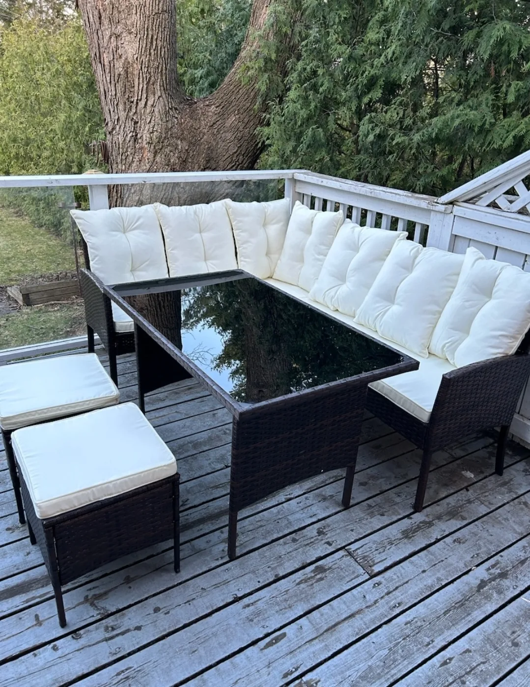 Wicker Patio Furniture Set with Cushions thumbnail