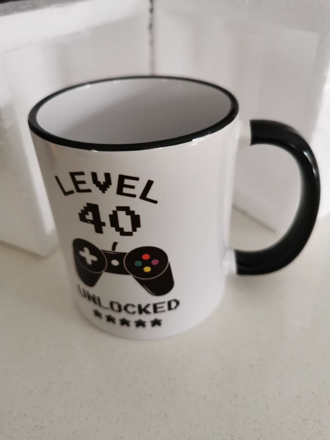 Level 40 Unlocked 40th Birthday Coffee Mug image indicator(4)