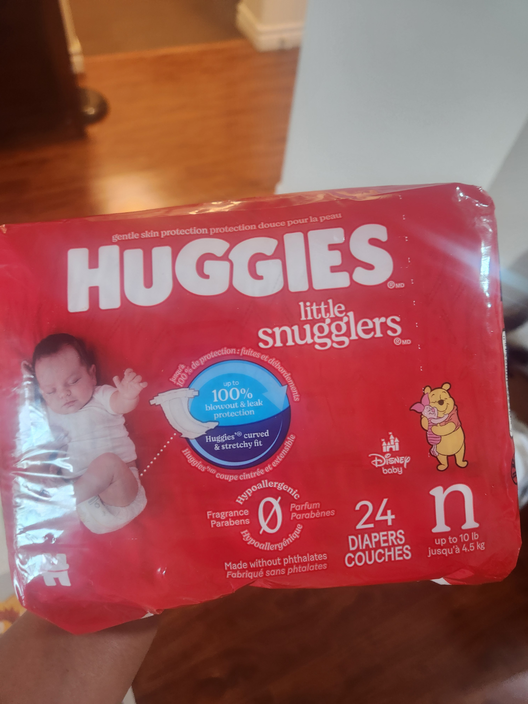 Huggies Little Snugglers Diapers - Size N - 24 Count