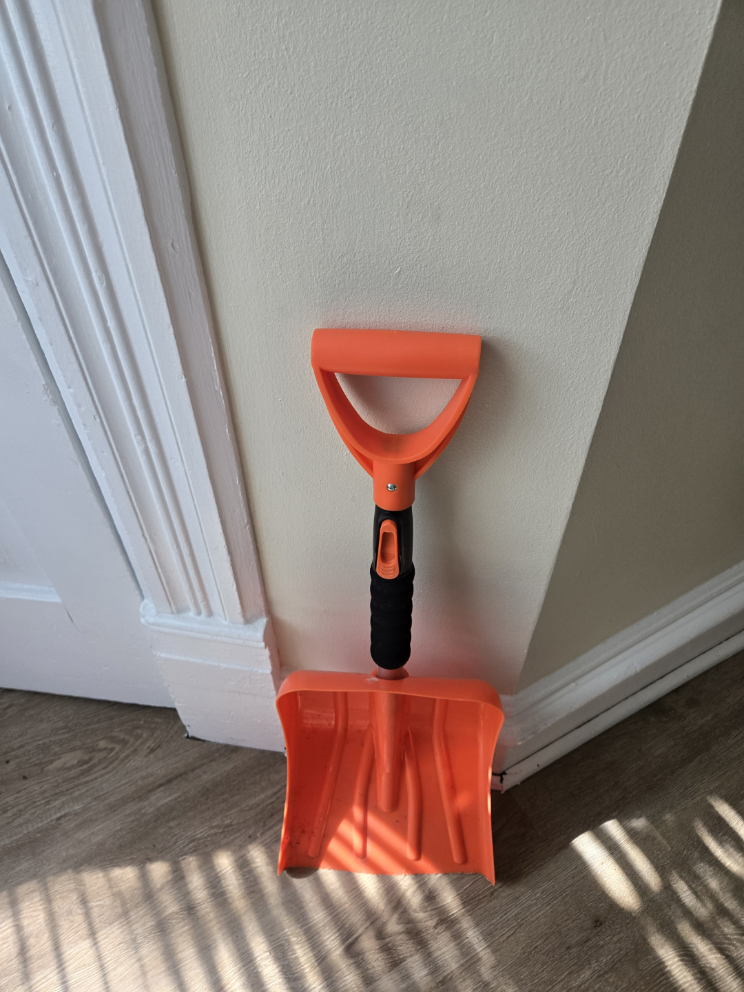 Orange Snow Shovel with Aluminum Handle - photo 2