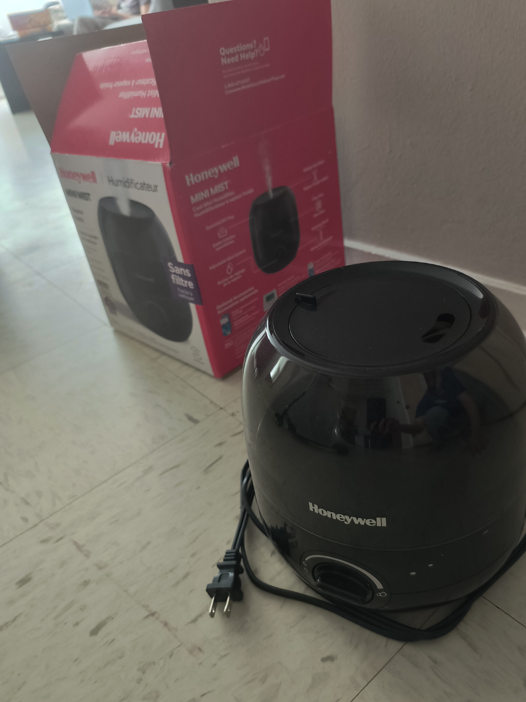 Honeywell Mini Mist Cool Mist Humidifier - photo 3