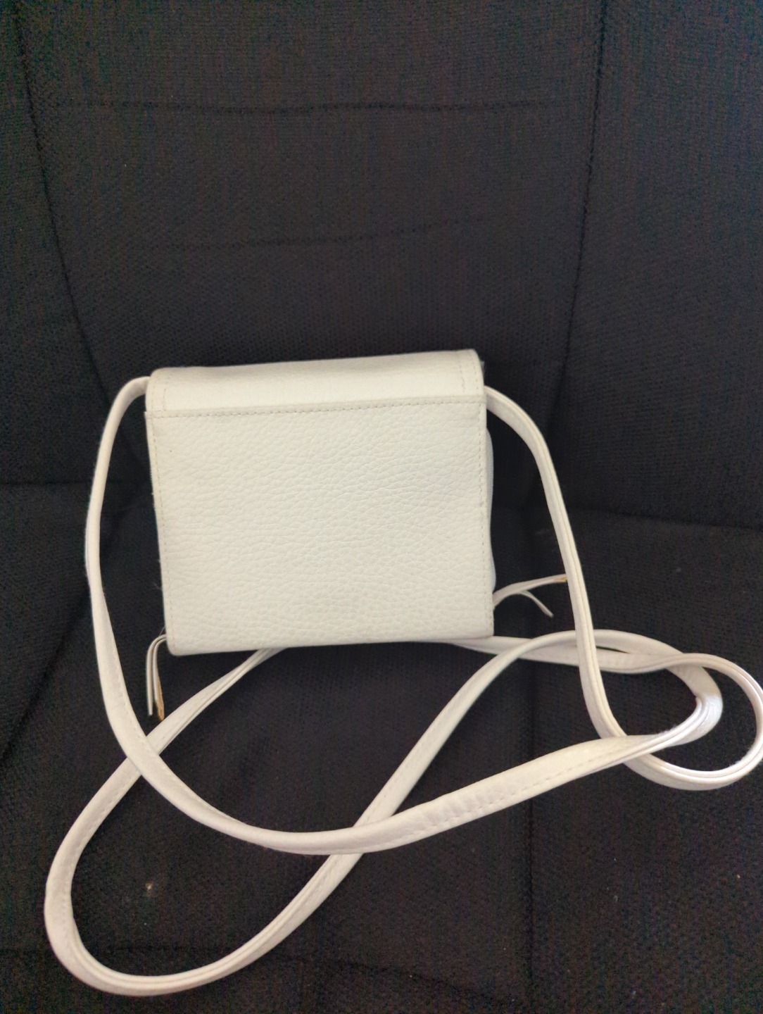 White Leather Crossbody Bag - photo 3