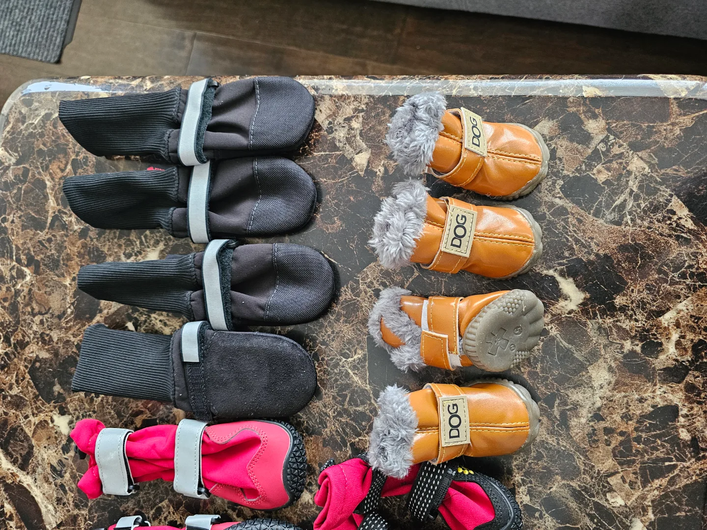 (New) Dog Boots size in pictures (price between $15 to $25) image indicator(3)
