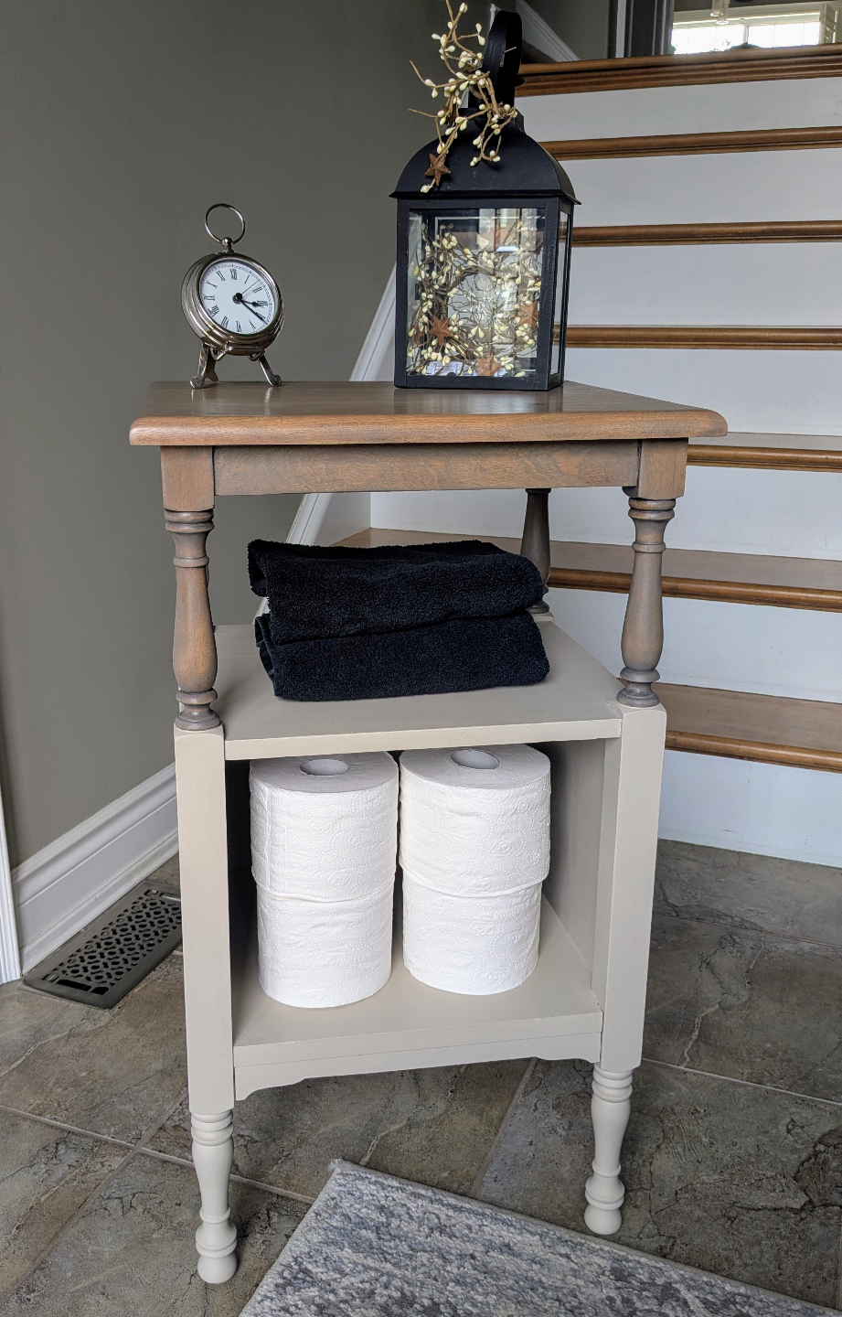 Two-Tier Side Table with Storage - photo 2