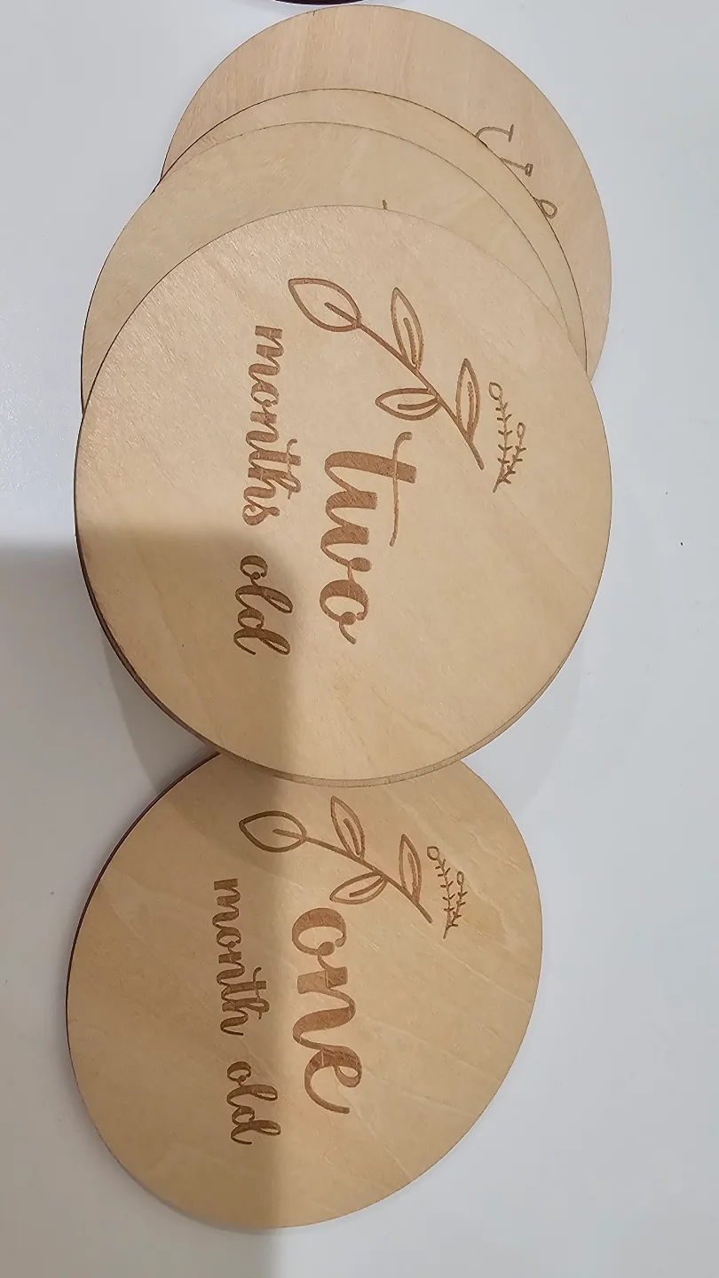 Wooden Milestone Baby Monthly Photo Prop Set image indicator(3)