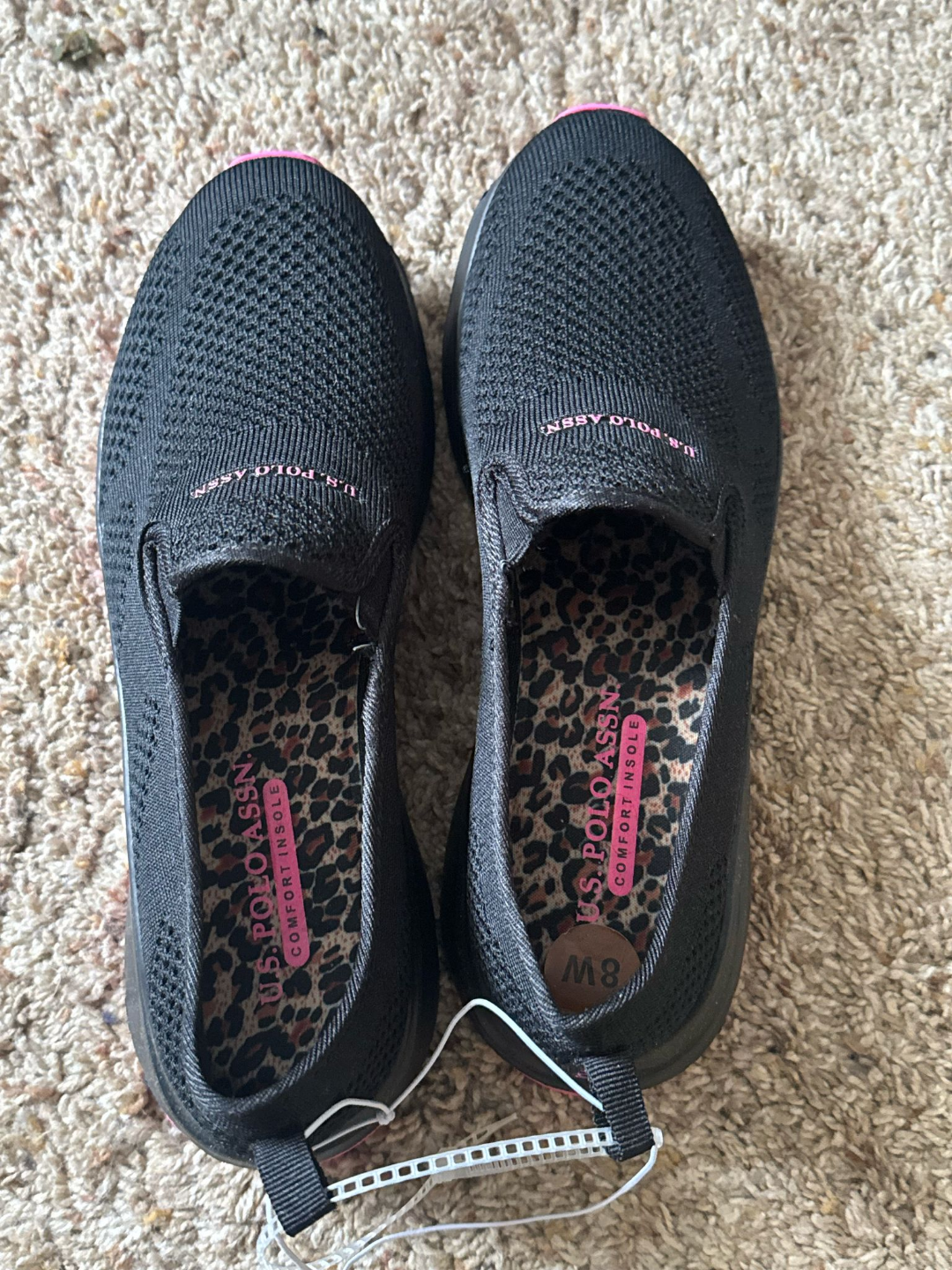 US Polo Assn. Women's Slip-on Sneakers - Size 8W - photo 2