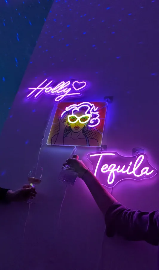 Neon Sign Set - Holly, Tequila & Pop Art Neon Art thumbnail