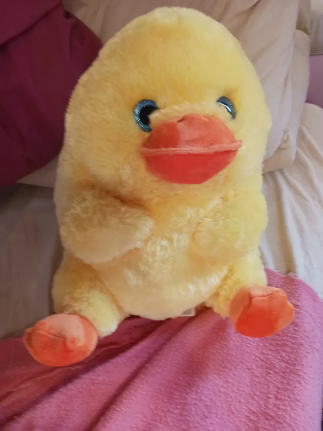 Adorable Yellow Duck Plush Toy thumbnail