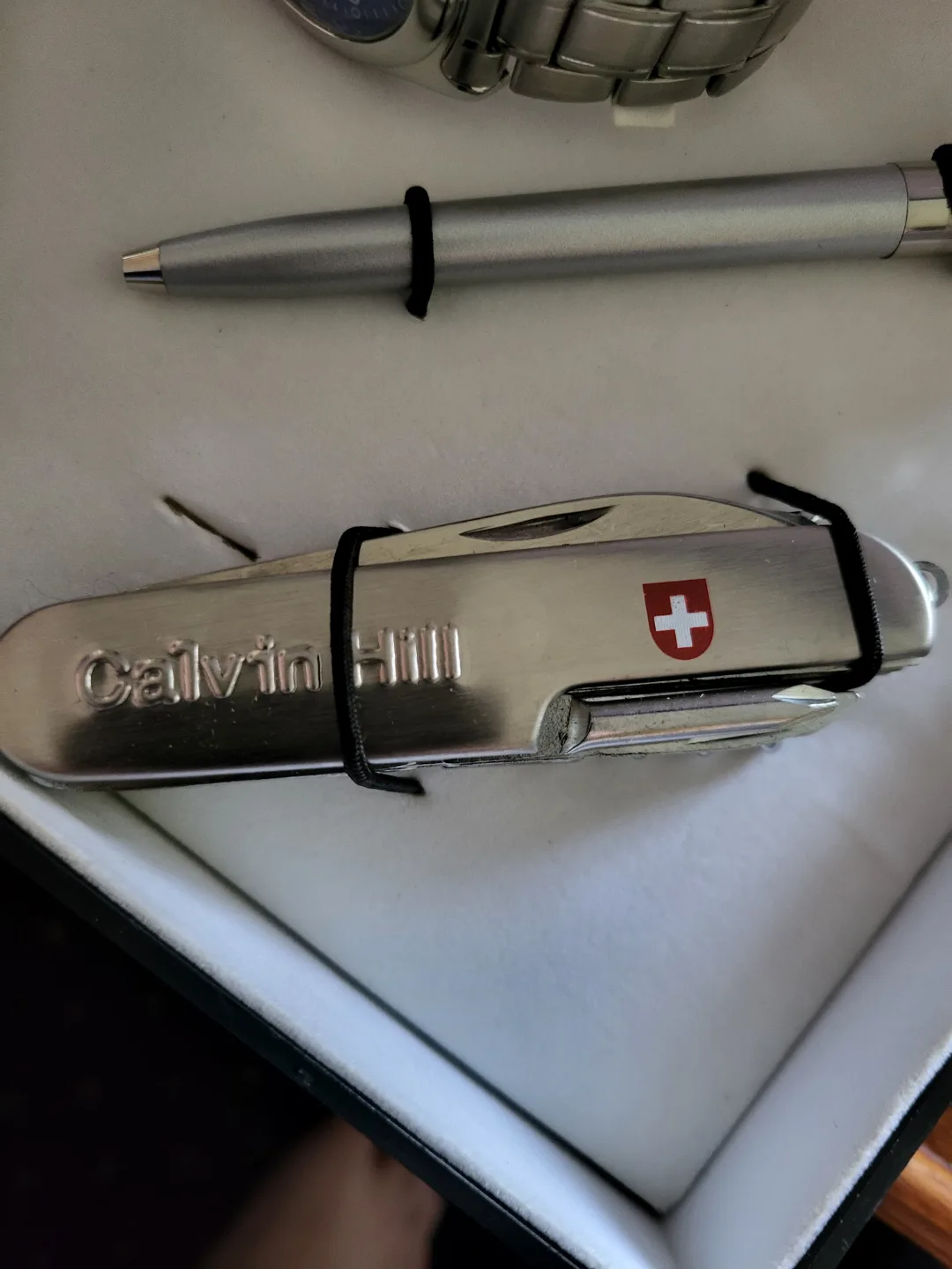 Calvin Hill Men's Gift Set - Watch, Pen, Knife Tool & Keychain image indicator(4)