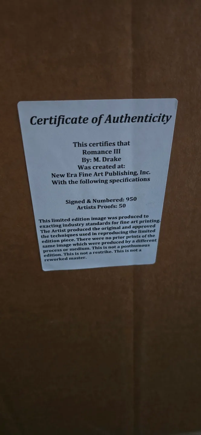 Romance III Limited Edition Art Print by M. Drake image indicator(3)