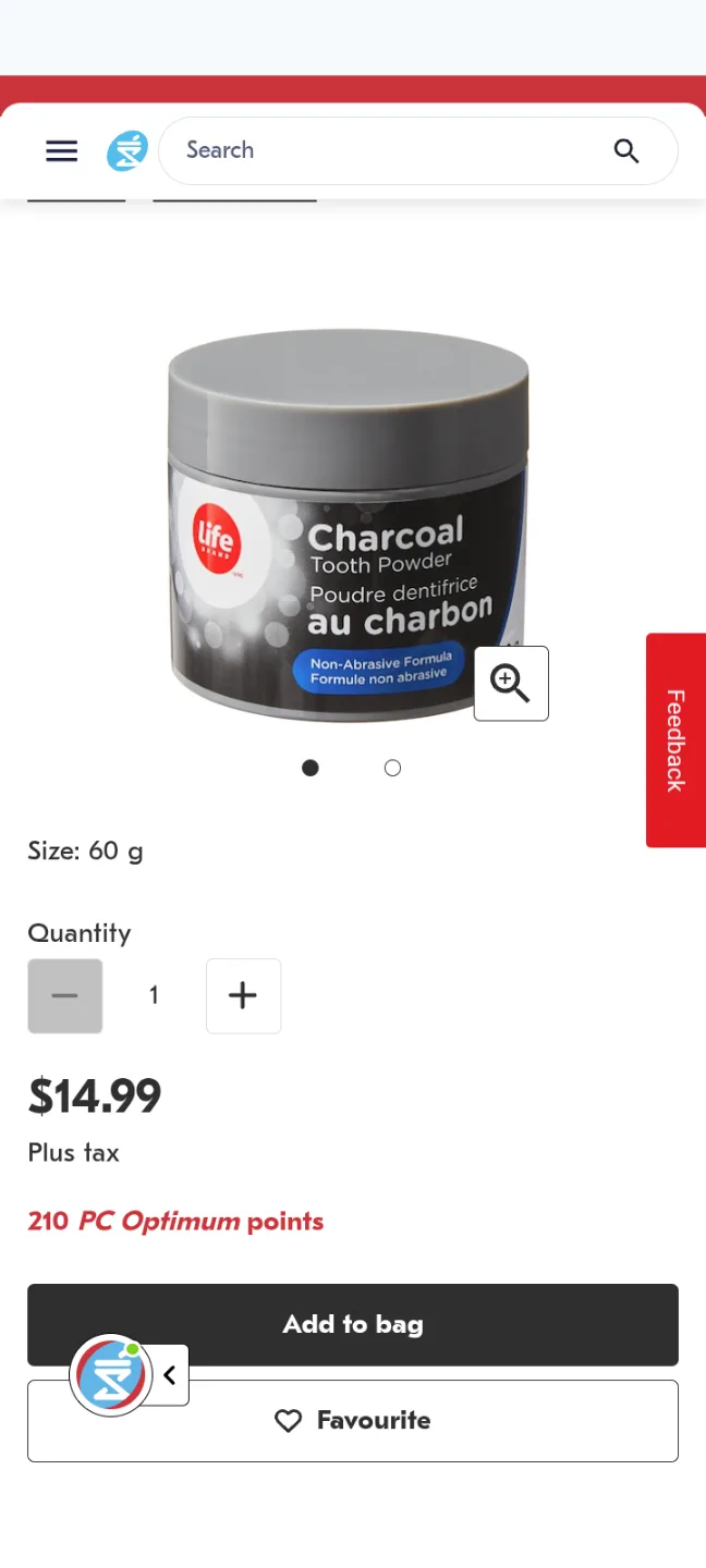 Life Brand Charcoal Tooth Powder non-abrasive image indicator(4)