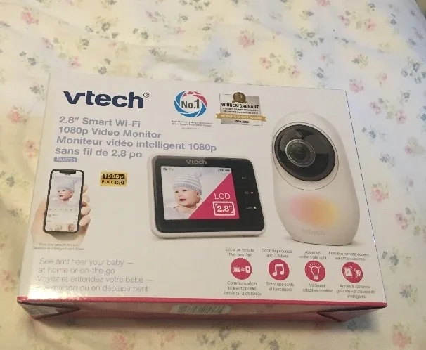 VTech 2.8" Smart Wi-Fi 1080p Video Baby Monitor thumbnail