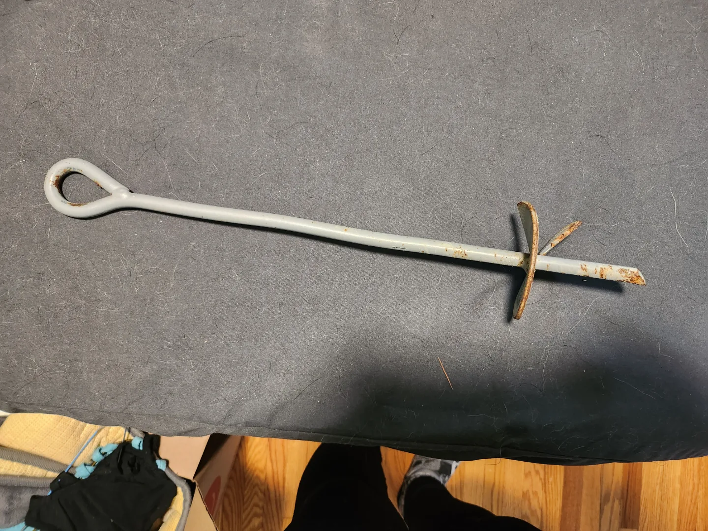 Metal Dog Ground Anchor with Loop #freecycle thumbnail
