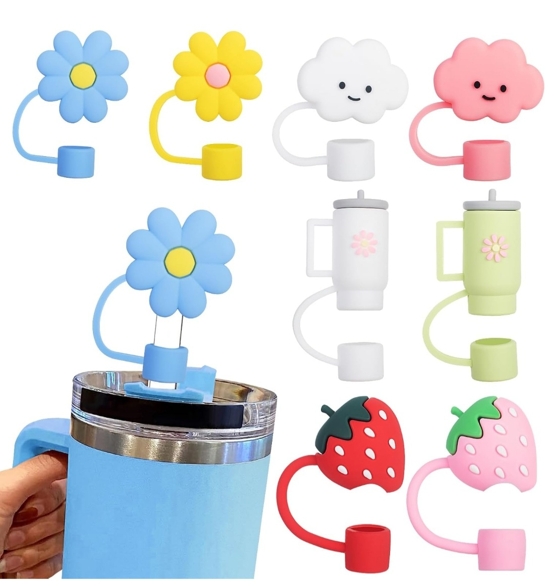 8 Cute Straw Covers