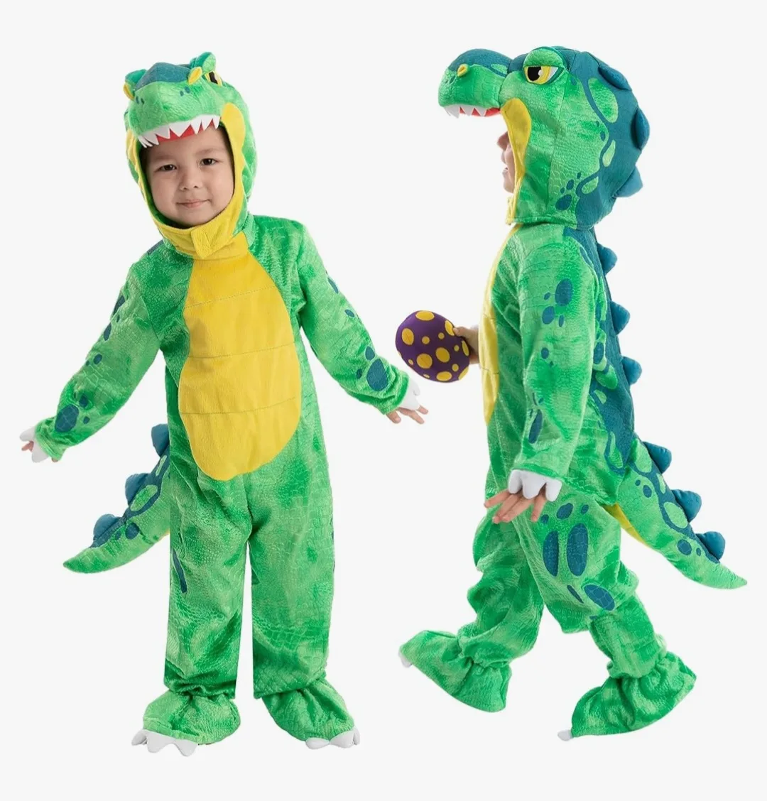 Adorable Dinosaur Costume with Egg - Size S thumbnail