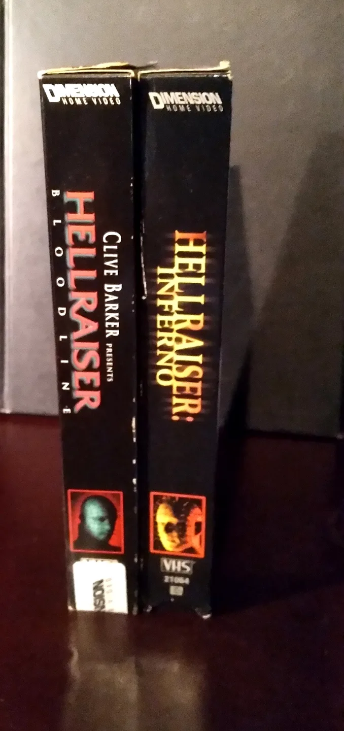 HELLRAISER VHS HORROR MOVIE CASSETTES image indicator(4)