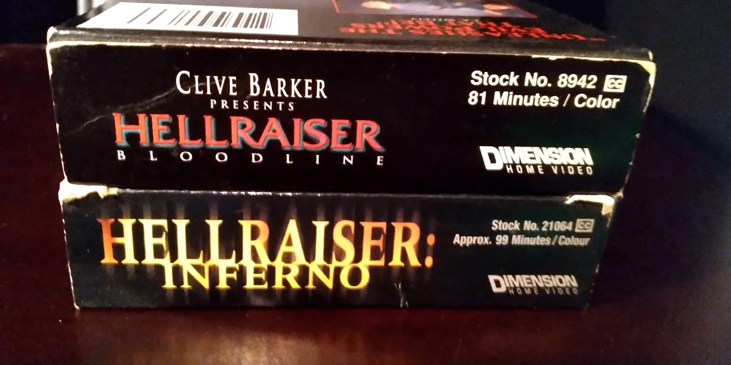 HELLRAISER VHS HORROR MOVIE CASSETTES image indicator(5)