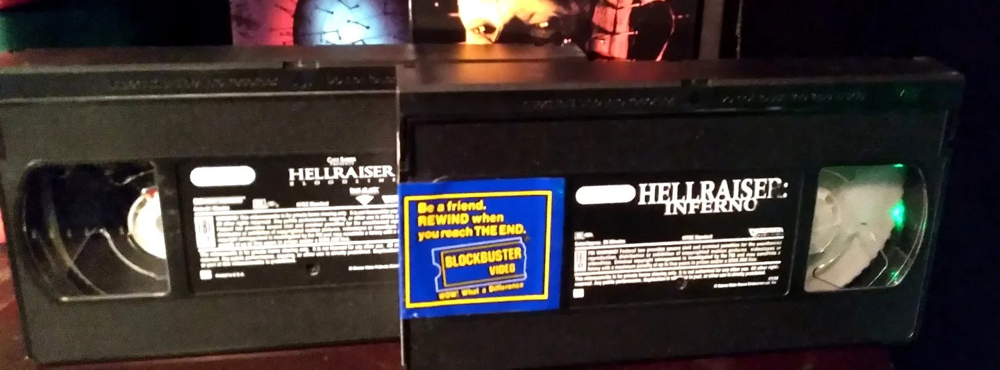 HELLRAISER VHS HORROR MOVIE CASSETTES image indicator(6)