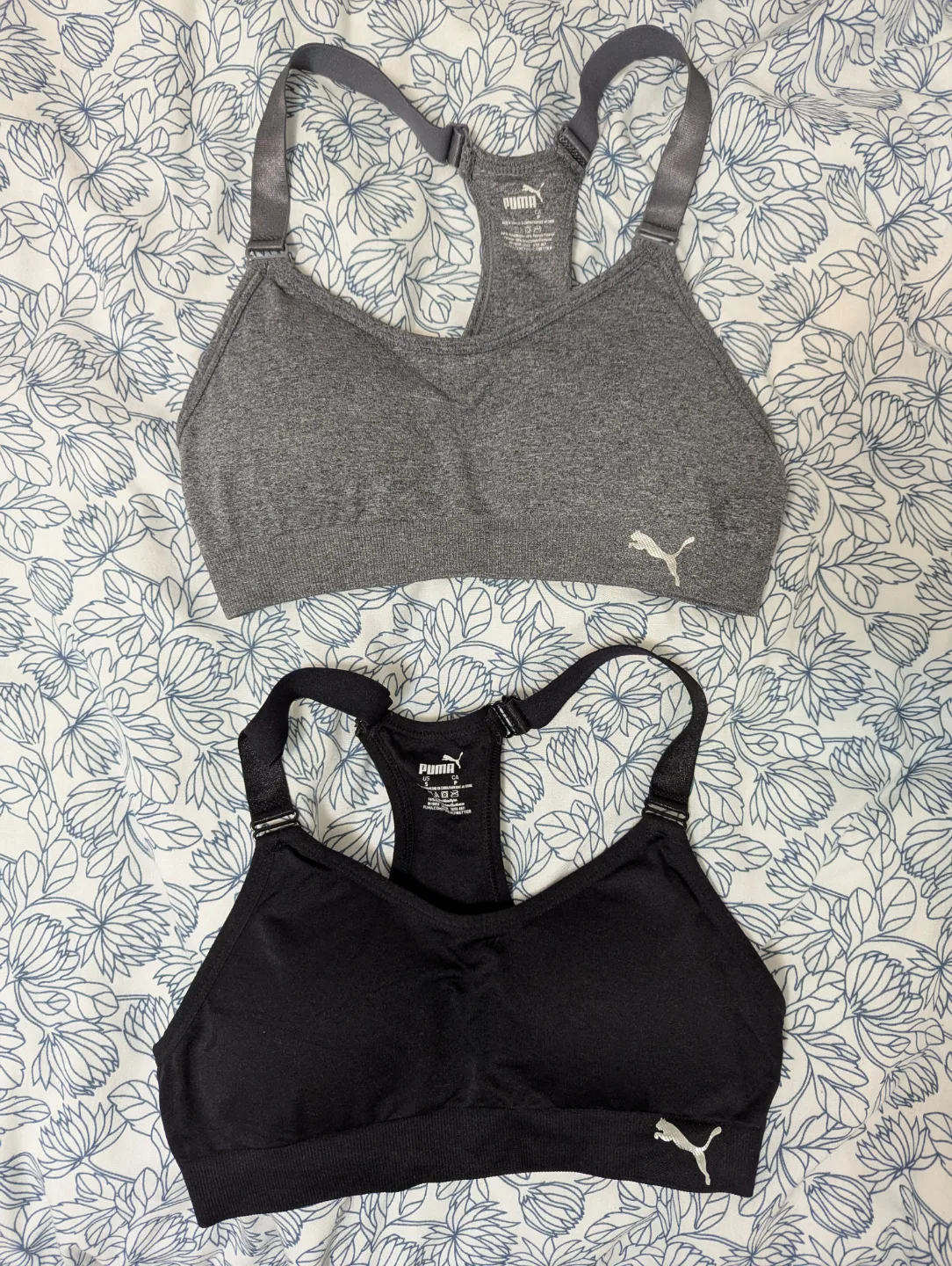 Two Puma Sports Bras - Size S thumbnail