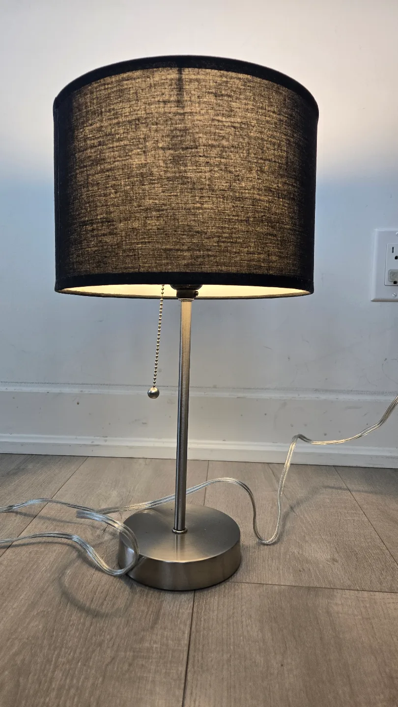 Modern Table Lamp with Black Shade thumbnail