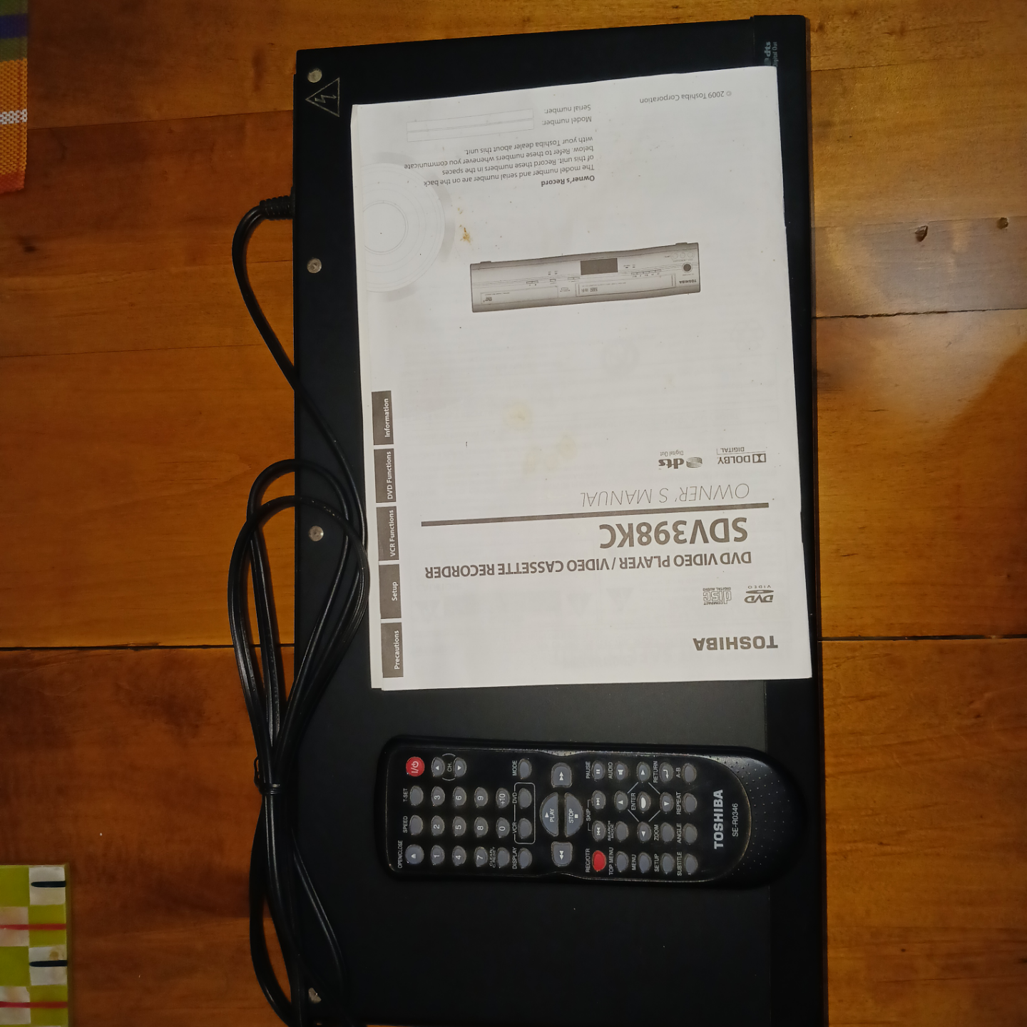 Toshiba DVD Player/Video Cassette Recorder