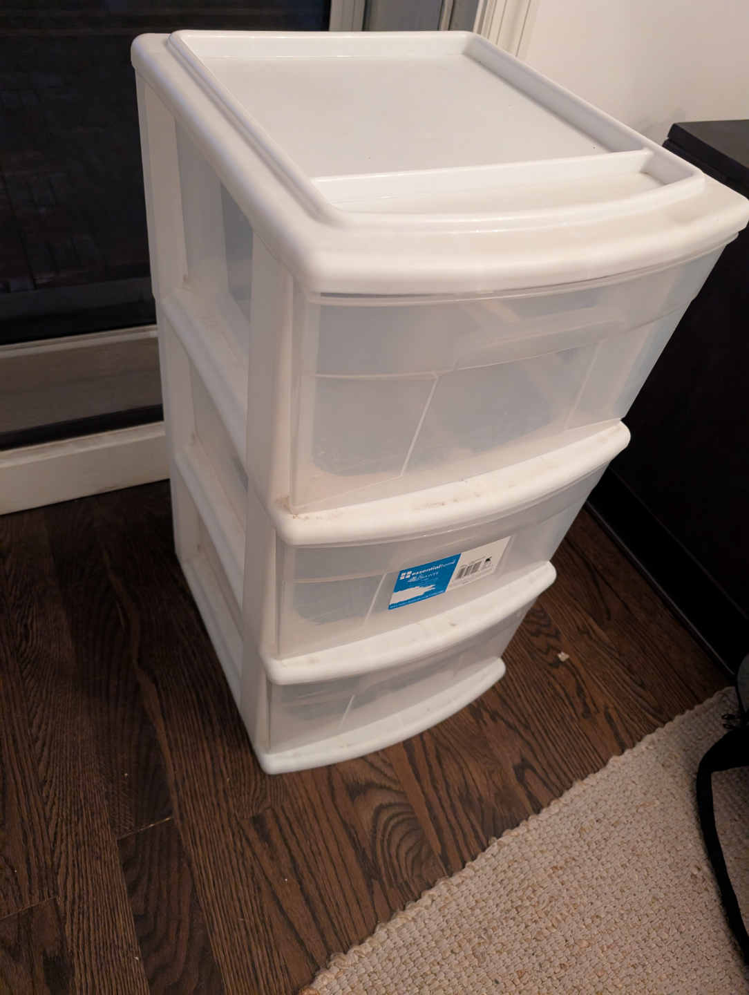 White 3-Drawer Plastic Organizer