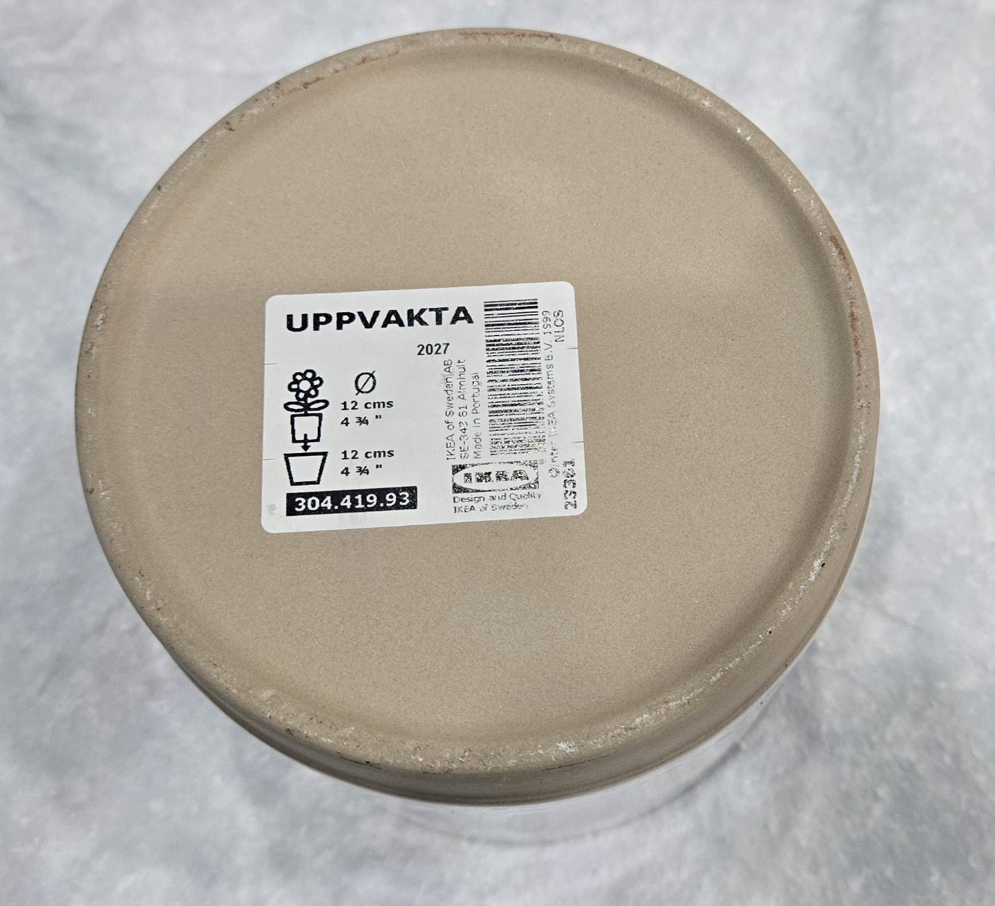 Pair of IKEA UPPVAKTA Ceramic Pots