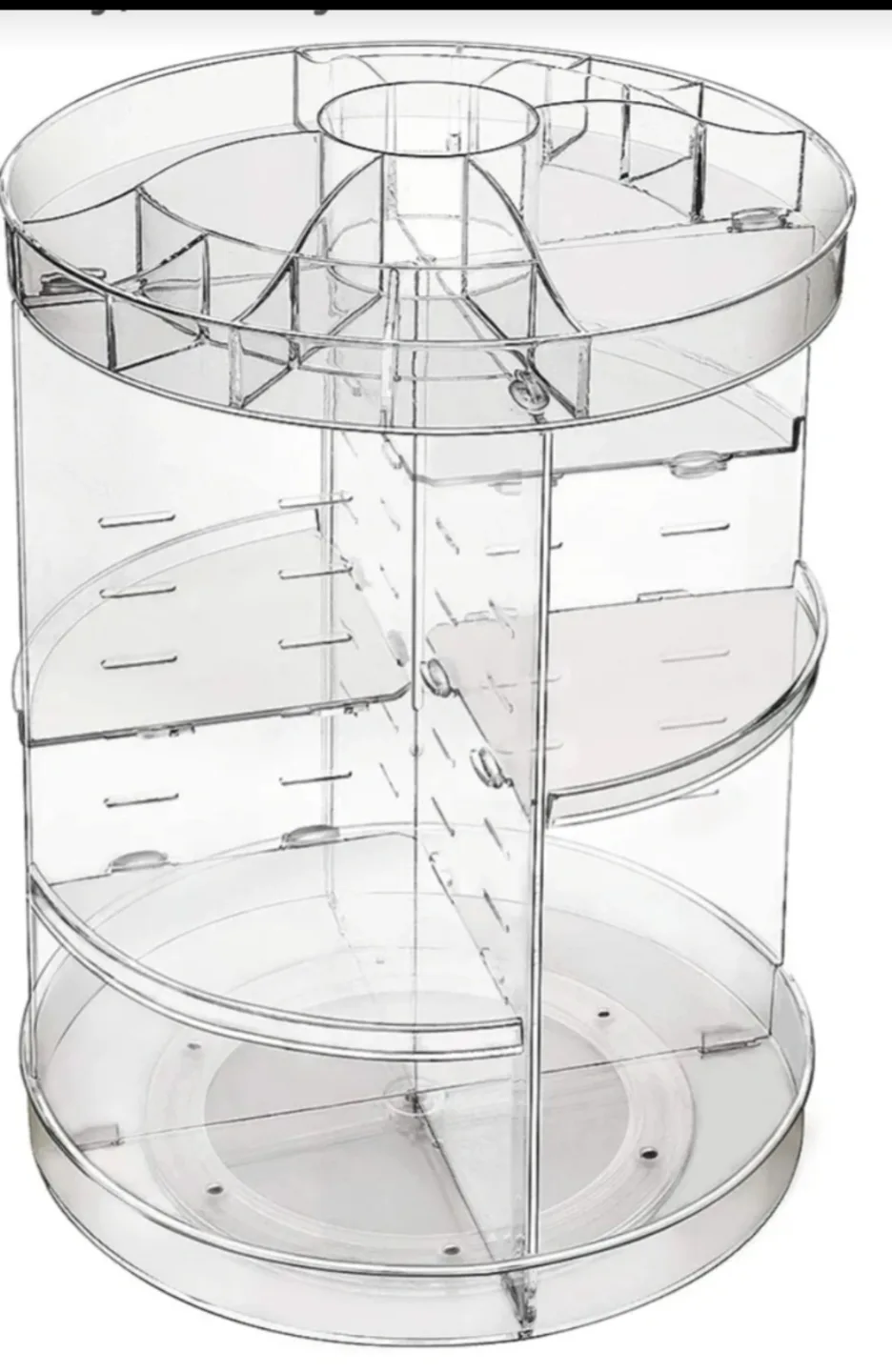 Rotating Acrylic Makeup Organiser 360 thumbnail
