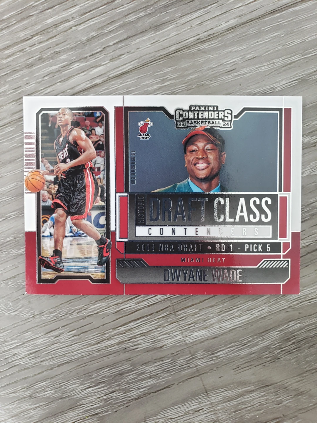 Dwyane Wade 2003 Panini Contenders Draft Class Rookie Card